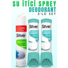 Silver 2 Adet  Ayakkabı Koku Giderici Deodorant 100 ml + Su Itici Önleyici Sprey 300 ml