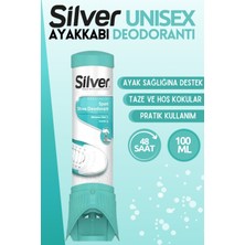 Silver 2 Adet  Ayakkabı Koku Giderici Deodorant 100 ml + Su Itici Önleyici Sprey 300 ml