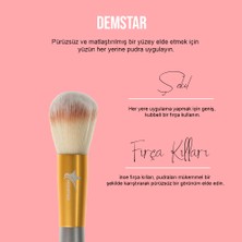 Demstar Professinal Makeup Brush Champagne Allık Pudra ve Fondöten Makyaj Fırçası No:13