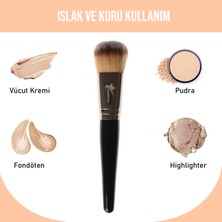 Demstar Professional Makeup Brush High End Serisi Yüksek Tutuş Fondöten ve Allık Makyaj Fırçası No:1