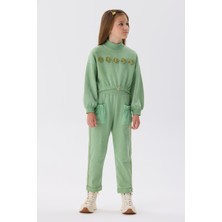 Tyess Kız Çocuk Yeşil Sweatshirt