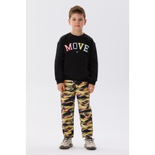 Nebbati Erkek Çocuk Siyah Sweatshirt