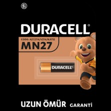 DURACELL MN27 (1’li Paket) özel alkalin pil 12V (A27 L828)