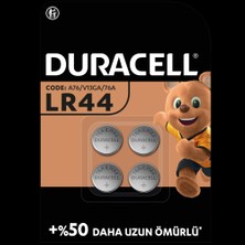 DURACELL LR44 (4’li Paket) özel alkalin pil 1,5V (A76)