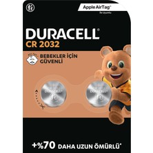 Duracell CR2032 Lityum Düğme Piller 3V (2’lü Paket)