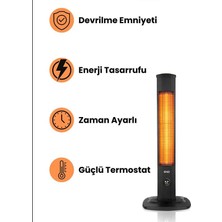 Kule Tipi Micatronic Dik Isıtıcı 2000W Termostatlı Devrilme Emniyetli Mikatronik Elektrikli Soba -Isitici -Soba