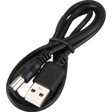 Qincao Kablo-1 x USB Kablosu 5,5 mm / 2,1 Mm-Siyah (Yurt Dışından)