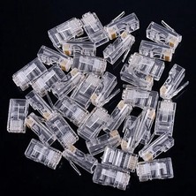 Qincao 25 Adet RJ45 Rj-45 Cat5 Modüler Fiş Ağ Konektörü Cat5 CAT5E Cat6 Kablo (Yurt Dışından)