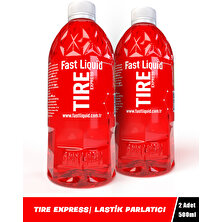 Fast Liquid Tıre Express 1 Lt - Lastik Parlatıcı (2X500ML)