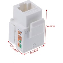 Qincao Cat6 Ağ Modülü Bilgi Soketi RJ45 Konnektör Adaptörü Keystone Jack R91A (Yurt Dışından)