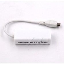 Qincao At Mikro USB 2.0 5 Pin Ethernet 10/100 M RJ45 Ağ Lan Kablosu Adaptör Kartı Mikro Usb'den Lan Kartına Konektörü Tablet Için (Yurt Dışından)