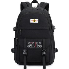 Go Veform Laptop Bölmeli USB Şarj Kablolu Su Geçirmez Lise ve Günlük Sırt Çantası Siyah