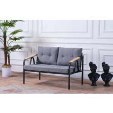 Pimango Piangel Tekli Bahçe Mobilyası,Balkon Mobilyası 2'Li 60 x 120 cm