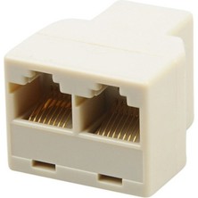 Qincao RJ45 Ayırıcı Adaptör 1 Ila 2 Çift Dişi Bağlantı Noktası Cat5/6 Lan Ethernet Soketi Ağ Bağlantıları Ayırıcı Adaptör P15 (Yurt Dışından)