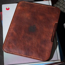 Hi Leather Apple IPad Pro 11 Inch Kalem Bölmeli Hakiki Deri Tablet Kılıfı(M1, M2, M3 ve M4 Çipli Modeller)