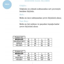 Prestij Homewear Kadın Çizgili Beyaz Düğmeli Pamuklu Gömlek Yaka Uzun Kollu Pijama Takımı
