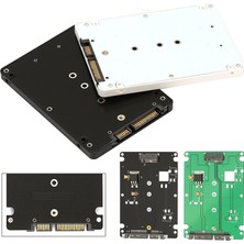Qincao Dönüştürücü Adaptör Kutusu B + M Soket 2 M.2 Ngff (Sata) Ssd'den 2.5 Sata Adaptör Kartı Adaptörüne Siyah/beyaz Kasa ile (Yurt Dışından)