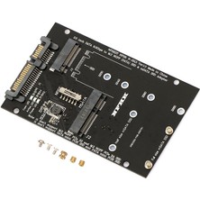 Qincao M.2 Ngff Msata Ssd'den 2,5 "sata3.0 Adaptörüne 2'si 1 Arada SSD Dönüştürücü Kartı Pc Dizüstü Bilgisayarı Için (Yurt Dışından)