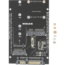 Qincao M.2 Ngff Msata Ssd'den 2,5 "sata3.0 Adaptörüne 2'si 1 Arada SSD Dönüştürücü Kartı Pc Dizüstü Bilgisayarı Için (Yurt Dışından)