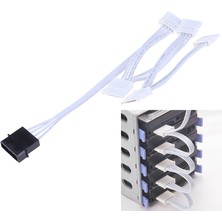 Qincao Ide Molex 4pin - Sata Adaptörü 1 - 5 Ayırıcı Sabit Disk Güç Uzatma Kablosu (Yurt Dışından)