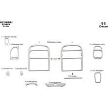 Marscockpitdesign Hyundai Starex Konsol-Maun Kaplama 2001-2007 11 Parça