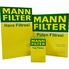 Mann Fılter Vw Golf 6 1.4 Tsı 160HP Benzinli Mann Filtre Bakım Seti 2009-2012 Hava+Yağ+Standart Polen