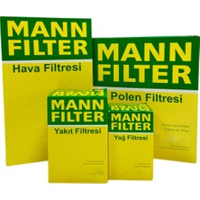 Mann Fılter Vw Passat B5 1.8 T Benzinli Mann Filtre Bakım Seti 1997-2000 Hava+Yağ+Yakıt+Standart Polen