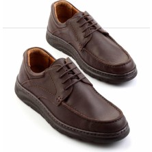 Bambi Kahve Floter  Deri Erkek Casual Ayakkabı E01442000340