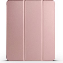 Lopard Apple Ipad Pro 12.9 2022 M2 Smart Cover Kalem Bölmeli Standlı 1-1 Kapaklı Kılıf