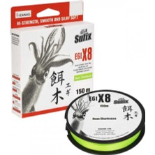 Sufix Egi X8 Ip Misina Neon CHARTREUSE-0.104MM - 150M - 5kg