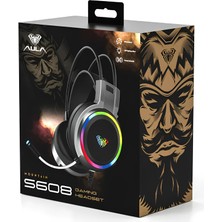 Aula S608 Rainbow 3.5mm + Usb-A Gaming Oyuncu Kulaklığı