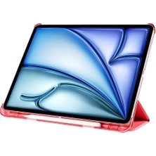 Lopard Apple Ipad Pro 12.9 2022 M2 Smart Cover Kalem Bölmeli Standlı 1-1 Kapaklı Kılıf