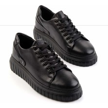 Bambi Siyah Napa  Erkek Sneaker E01811241143