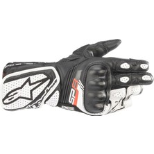 Alpinestars Stella Sp-8 V3 Korumalı Kadın Motosiklet Eldiveni Siyah / Beyaz
