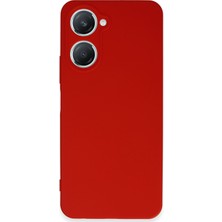 Denza Case Vivo Y18 Kılıf Soft Pürüzsüz Silikon Kılıf - Kırmızı