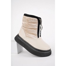 Muggo Candy Garantili Bebek Rahat Kalıp Önü Fermuarlı Içi Kürklü Yağmur ve Kar Botu