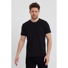 Combine Michail Siyah Standart Kalıp Basic 5 Li Paket T-Shirt