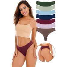 Sensu Kadın Fitilli Brazilian Tanga 7 Li Paket Set