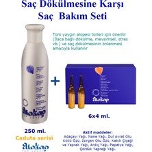 Eliokap Caduta -   Caduta - Saç Dökülmesine Karşı Saç Bakım Seti: Şampuan  250 ml. + Saç Serumu 6 Amp. x 4 Ml.