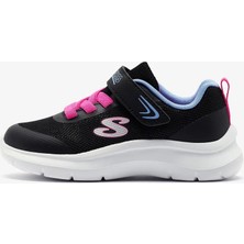 Skechers Skech Fast Küçük Kız Çocuk Siyah Spor Ayakkabı 303168N Bkmt