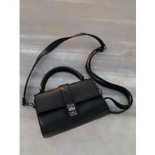 Volare Bags Kilitli Siyah El ve Çapraz Çanta