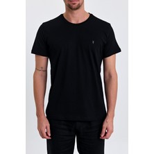 Combine Michail Erkek Siyah Beyaz Gri %100 Pamuk 3 Lü T-Shirt Paketi