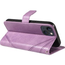 Mays Shop Elmas Dikiş Deri Telefon Koruması ile IPhone 14 Için Flip Case (Yurt Dışından)