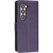 Mays Shop Samsung Galaxy Z Için Flip Case Toka ile 5 5g Kat Pu Deri Saf ile (Yurt Dışından)