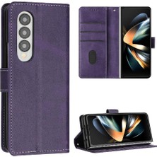 Mays Shop Samsung Galaxy Z Için Flip Case ile 4 5g Kickstand Saf Renk Kat (Yurt Dışından)