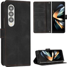 Mays Shop Samsung Galaxy Z Için Flip Case Fold 3 5g Pu Deri Kickstand Kart Cüzdan (Yurt Dışından)