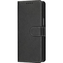 Mays Shop Samsung Galaxy Z Için Flip Case Toka ile 5 5g Kat Pu Deri Saf ile (Yurt Dışından)