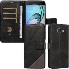 Mays Shop Elmas Dikiş Deri Telefon ile Samsung Galaxy A3 2016 Için Flip Case (Yurt Dışından)