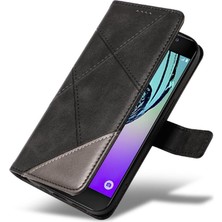 Mays Shop Elmas Dikiş Deri Telefon ile Samsung Galaxy A3 2016 Için Flip Case (Yurt Dışından)