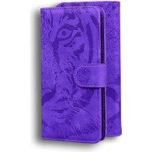 Mays Shop Nokia X30 Deri Cüzdan Kabartmalı Sevimli Kaplan Kickstand Için Flip Case (Yurt Dışından)